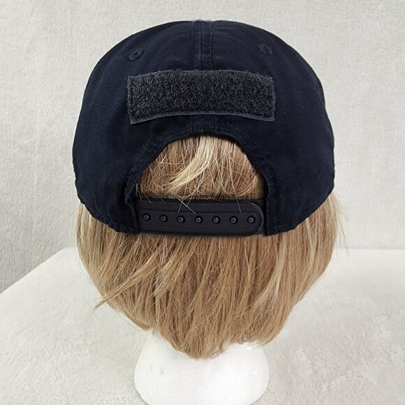 5.11 Tactical Cap Unisex One Size Black with White Logo Flag Bearer Snapback Cap - Picture 5 of 12